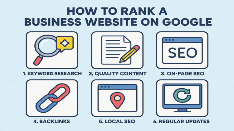 How to Rank a Business Website on Google